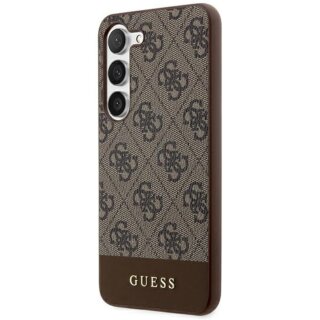 Guess GUHCS24MG4GLBR Samsung Galaxy S24+ Plus bőr hátlap tok - barna