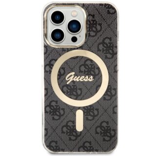 Guess GUHMP13LH4STK MagSafe iPhone 13 Pro kemény hátlap tok - fekete