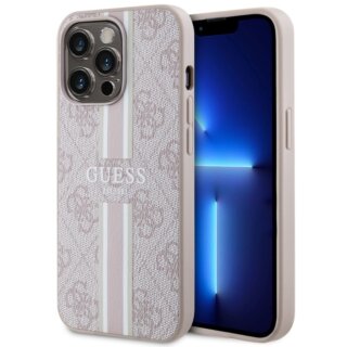 Guess GUHMP13LP4RPSP MagSafe iPhone 13 / 13 Pro bőr hátlap tok - rózsaszín