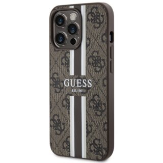 Guess GUHMP13LP4RPSW MagSafe iPhone 13 / 13 Pro bőr hátlap tok - barna