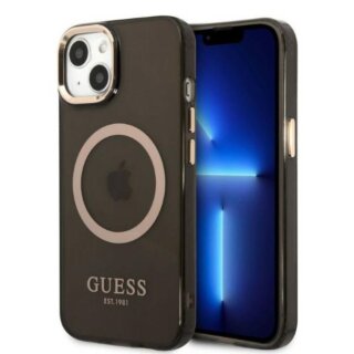 Guess GUHMP13MHTCMK MagSafe iPhone 13 kemény hátlap tok - fekete