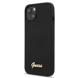 Guess Silicone Script GUHMP13MLSLMGBK iPhone 13 szilikon hátlap tok - fekete