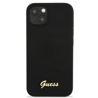 Guess Silicone Script GUHMP13MLSLMGBK iPhone 13 szilikon hátlap tok - fekete