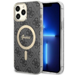 Guess GUHMP13XH4STK MagSafe iPhone 13 Pro Max kemény hátlap tok - fekete