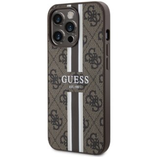 Guess GUHMP13XP4RPSW MagSafe iPhone 13 Pro Max bőr hátlap tok - barna