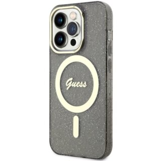 Guess GUHMP14LHCMCGK MagSafe iPhone 14 Pro kemény hátlap tok - fekete