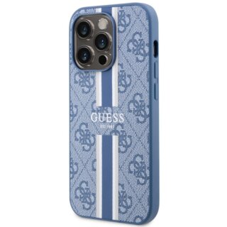 Guess GUHMP14LP4RPSB MagSafe iPhone 14 Pro bőr hátlap tok - kék