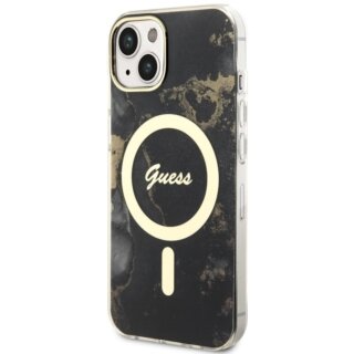 Guess GUHMP14MHTMRSK MagSafe iPhone 14 Plus kemény hátlap tok - fekete