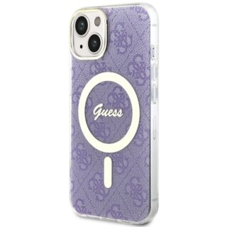 Guess GUHMP14SH4STU MagSafe iPhone 14 kemény hátlap tok - lila
