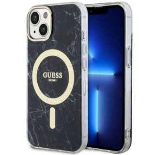 Guess GUHMP14SPCUMAK MagSafe iPhone 14 kemény hátlap tok - fekete