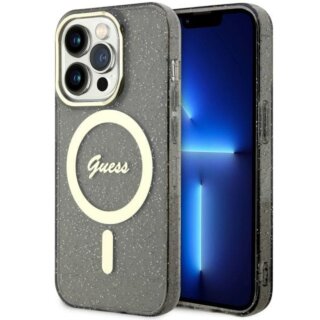 Guess GUHMP14XHCMCGK MagSafe iPhone 14 Pro Max kemény hátlap tok - fekete