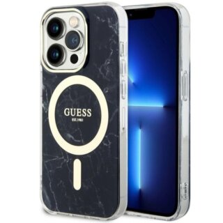 Guess GUHMP14XPCUMAK MagSafe iPhone 14 Pro Max kemény hátlap tok - fekete