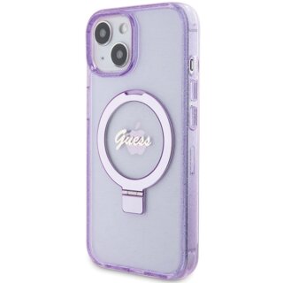 Guess GUHMP15MHRSGSU MagSafe iPhone 15 Plus / 14 Plus kemény hátlap tok - lila