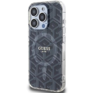 Guess GUHMP15XHGCUSTGK MagSafe iPhone 15 Pro Max kemény hátlap tok - fekete