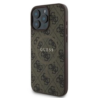 Guess GUHMP16LG4GFRW MagSafe iPhone 16 Pro bőr hátlap tok - barna