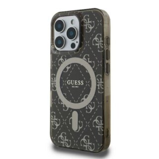 Guess GUHMP16LH4DTEW MagSafe iPhone 16 Pro kemény hátlap tok - barna