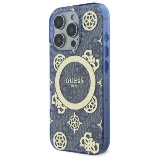 Guess GUHMP16LH4PYEEB MagSafe iPhone 16 Pro kemény hátlap tok - kék