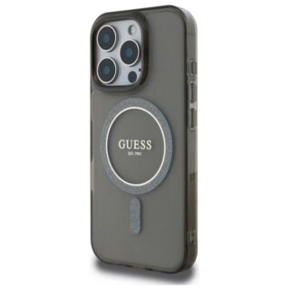 Guess GUHMP16LHFGEREK MagSafe iPhone 16 Pro kemény hátlap tok - fekete