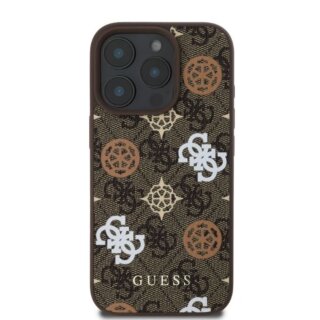Guess GUHMP16LP4PWPW MagSafe iPhone 16 Pro bőr hátlap tok - barna