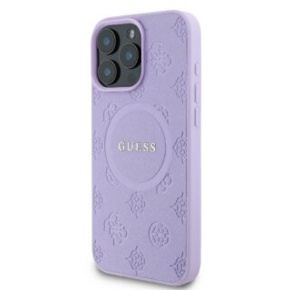 Guess GUHMP16LPSAPSMEU MagSafe iPhone 16 Pro bőr hátlap tok - lila