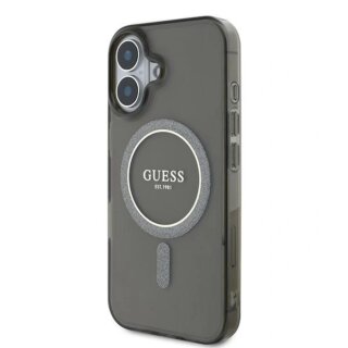 Guess GUHMP16MHFGEREK MagSafe iPhone 16 Plus kemény hátlap tok - fekete