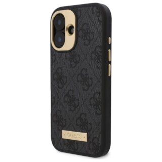 Guess GUHMP16MU4GPRK MagSafe iPhone 16 Plus bőr hátlap tok - fekete