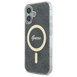 Guess GUHMP16SH4STK MagSafe iPhone 16 kemény hátlap tok - fekete