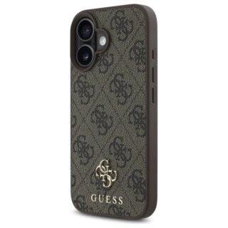 Guess GUHMP16SP4SM4MW MagSafe iPhone 16 kemény hátlap tok - barna