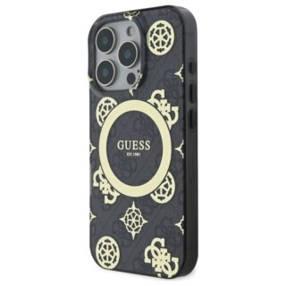 Guess GUHMP16XH4PYEEK MagSafe iPhone 16 Pro Max kemény hátlap tok - fekete/mintás