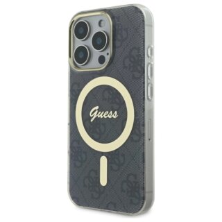 Guess GUHMP16XH4STK MagSafe iPhone 16 Pro Max kemény hátlap tok - fekete