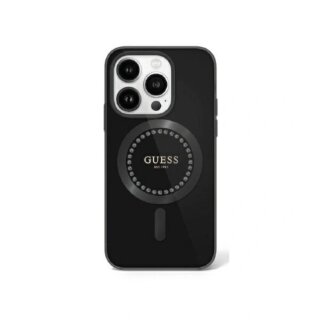 Guess GUHMP16XPFTDTEK MagSafe iPhone 16 Pro Max kemény hátlap tok - fekete