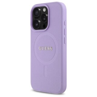 Guess GUHMP16XPSAHMCU MagSafe iPhone 16 Pro Max bőr hátlap tok - lila