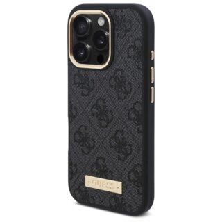 Guess GUHMP16XU4GPRK MagSafe iPhone 16 Pro Max bőr hátlap tok - fekete