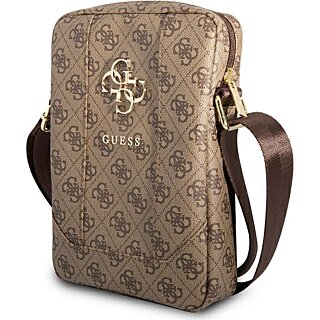 Guess GUTB10G4GFBR bőr válltáska 10"-ig - barna