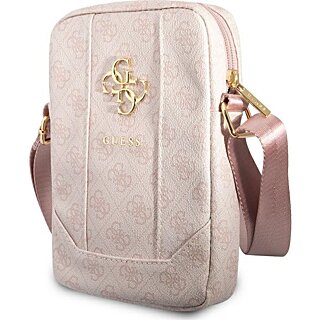 Guess GUTB8G4GFPI 4G Big Metal Logo bőr válltáska 8"-ig - rózsaszín
