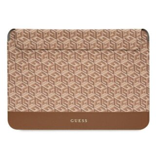 Guess Sleeve GUCS16HGCFSEW univerzális becsúsztathatós laptop tok 16”-ig - barna