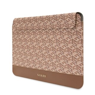 Guess Sleeve GUCS16HGCFSEW univerzális becsúsztathatós laptop tok 16”-ig - barna
