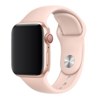 iKi Apple Watch 42mm / 41mm / 40mm Sport szilikon szíj - rózsakvarc
