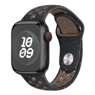 iKi Apple Watch 46mm / 45mm / 44mm / Ultra 49mm lélegző sport szilikon szíj - öko-sötétszürke