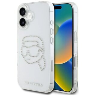 ikiegeszitok Karl Lagerfeld iphone16 clear rhinestones Karl head 0