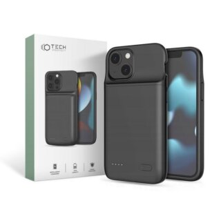 iKi Powercase iPhone 13 mini / 12 mini 4700MAH töltős hátlap tok - fekete