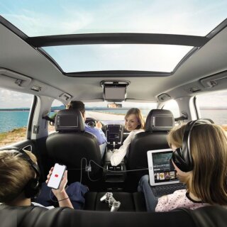 Joyroom JR-CL05 5-Portos autós töltő és hosszabbító 72W - fekete