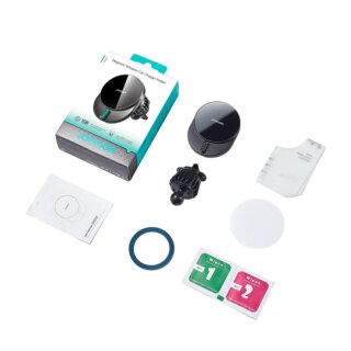 Joyroom JR-ZS409 magnetic MagSafe autós töltő tartó 15W  - szellőzőrácsra - fekete