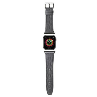 Karl Lagerfeld KLAWLSAKLHPG Apple Watch 46mm / 45mm / 44mm / Ultra 49mm bőr szíj - ezüst
