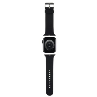 Karl Lagerfeld KLAWLSLCNK Apple Watch 46mm / 45mm / 44mm / Ultra 49mm szilikon szíj - fekete