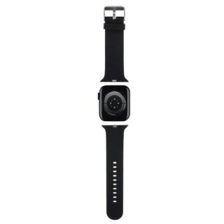 Karl Lagerfeld KLAWMSLCNK Apple Watch 42mm / 41mm / 40mm szilikon szíj - fekete