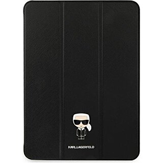Karl Lagerfeld KLFC11OKMK iPad Pro 11" (2022/2021/2020) kinyitható bőr tok - fekete