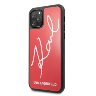 Karl Lagerfeld KLHCN65DLKSRE iPhone 11 Pro Max kemény hátlap tok - piros