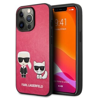 Karl Lagerfeld KLHCP13LPCUSKCP iPhone 13 Pro kemény hátlap tok - fushia