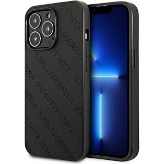 Karl Lagerfeld KLHCP13LPTLK iPhone 13 Pro kemény hátlap tok - fekete